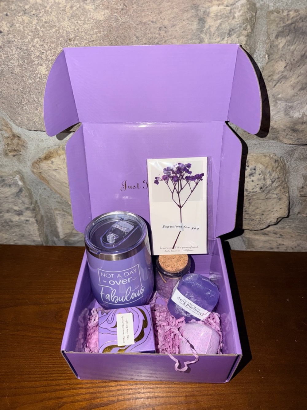 Purple Spa Gift Set - Women Bath & Body